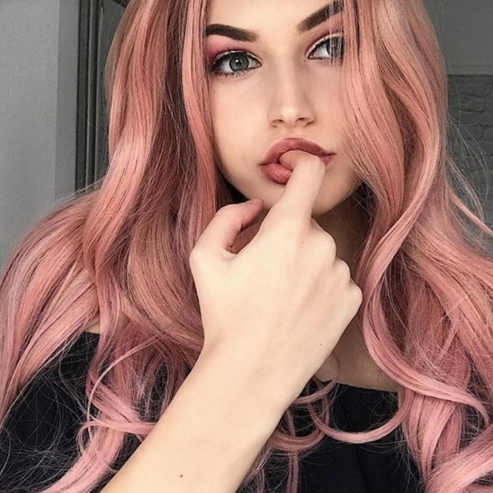 💜 HAVEN 22” PINK-BODY WAVY lace front wig *NEW*